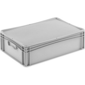 Eurobox mit Auflagedeckel, 60x40x18,3 cm, grau – ab 28,95 €