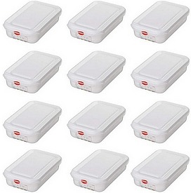 12x Frischhaltebox, LxBxH 265x162x65 mm, 1,8 Liter, Gastronomiequalität – ab 68,- €