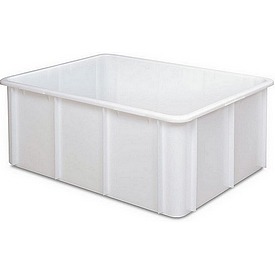 120 Liter Lebensmittelbehälter, LxBxH 800x600x320 mm, weiß – ab 57,- €