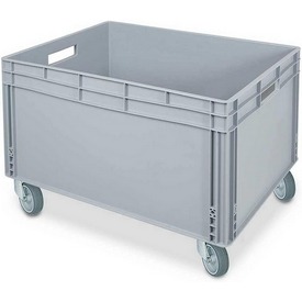 Eurobox LxBxH 80x60x54,5 cm, 172 Liter, Durchfassgriffe, 4 Rollen – ab 125,- €