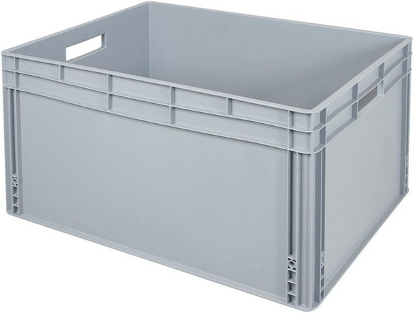 BRB Eurobehälter mit Durchfassgriffen, LxBxH 800x600x420 mm, 172 Liter, lebensmittelecht, Industriequalität .