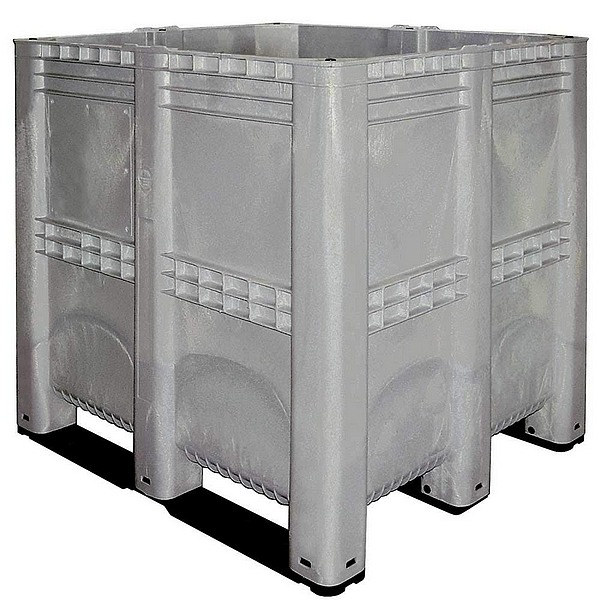 BRB Großbehälter mit 3 Kufen, LxBxH 1300x1150x1250 mm, Inhalt 1400 Liter, lebensmittelechtes PE-HD, Boden und Wände geschlossen. BRB Großbehälter mit 3 Kufen, LxBxH 1300x1150x1250 mm, Inhalt 1400 Liter, lebensmittelechtes PE-HD, Boden und Wände geschlossen.