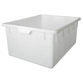 Lebensmittelwanne 150 Liter, konisch, LxBxH 820x635x375 mm, weiß – ab 65,- €