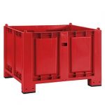 Palettenbox LxBxH 120x80x85 cm, 4 Füße, rot