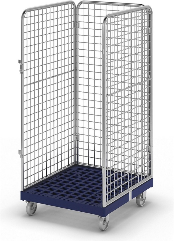 Drahtgitterbehaelter-mit-Kunststoff-Rollplatte-3-seitig-Nutzhoehe-1350-mm Drahtgitterbehaelter-mit-Kunststoff-Rollplatte-3-seitig-Nutzhoehe-1350-mm