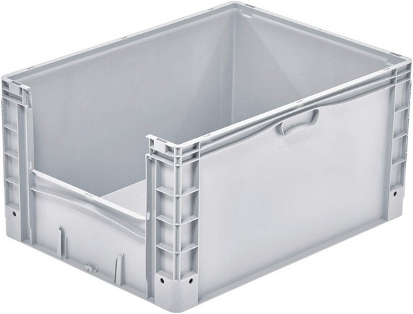 Eurobehälter / Großbehälter Insight 800x600x420 mm, 168 Liter, Material PP-C , lebensmittelecht, seitliche Öffnung.