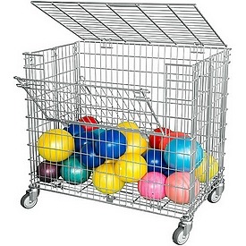 Gitterwagen abschließbar, 2 Ladeklappen 4 Lenkrollen, 585x950x870 mm – ab 386,45 €