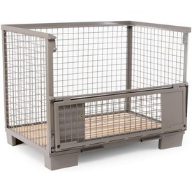 Gitterbox mit Doppelvorderwandklappe, tauschfähig – ab 282,80 €