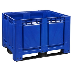 Palettenbox 120x100x79 mm, mit 3 Kufen, blau – ab 221,- € + Versand