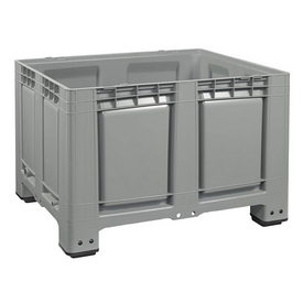 Palettenbox 120x100x79 mm, mit 4 Füßen, grau – ab 199,- € + Versand