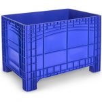 Palettenbox 1200x800x800 mm, Boxfabrik NOAH XL, PE, lebensmittelecht, 4 Füße, blau.