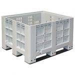 BRB Palettenbox, Industrieausführung, LxBxH 1200x1000x760 mm, Boden/Wände durchbrochen