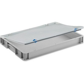 Eurobehälter mit Scharnierdeckel 60x40x8 cm – ab 28,49 €