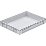 aidB Eurobehälter 800x600x120 mm, 49 Liter, Traglast 50 kg, Großbehälter, Euro-Norm, Kunststoffbehälter aus PP-C, lebensmittelecht.