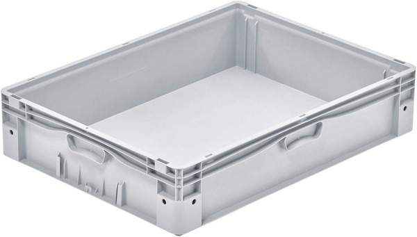 aidB Eurobehälter 800x600x175 mm, 72 Liter, Traglast 100 kg, Großbehälter, Euro-Norm, Kunststoffbehälter aus PP-C, lebensmittelecht.