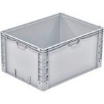 aidB Eurobehälter 800x600x420 mm, 168 Liter, Traglast 100 kg, Großbehälter, Euro-Norm, Kunststoffbehälter aus PP-C, lebensmittelecht.