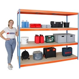 Schwerlastregal HxBxT 200x240x60cm, Fachlast 600 kg, 4 Böden – ab 416,90 €