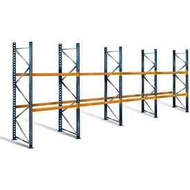 Palettenregal, 3 Ebenen, 36 Palettenplätze, 4 m Höhe, 11,2 m Breite – ab 1799,- €