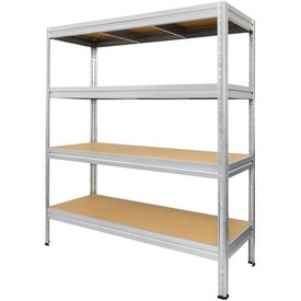 Steinbock Schwerlastregal XXL – HxBxT 177 x 200 x 60 cm – 2.000 kg Tragkraft, 4 Böden – ab 195,35 €