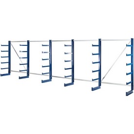 Kragarmregal BxTxH 675x80x200 cm, 6 Ebenen – ab 1188,99 €