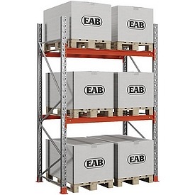 Palettenregal HxBxT 250x203x110 cm, Fachlast 2000 kg – ab 391,99 €